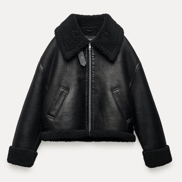 NWOT ZARA Double-faced Biker Jacket - Picture 2 of 11
